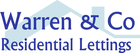 Logo of Warren & Co Lettings